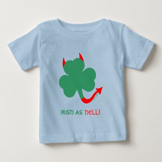 T-shirt Pour Bébé Funny Irish Baby Boys Vêtements (Devant)