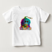 T-shirt Pour Bébé Funny Monster (Devant)