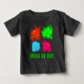 T-shirt Pour Bébé Funny monsters (Devant)
