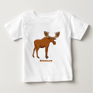 T-shirt Pour Bébé Funny moose