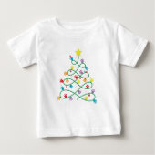 T-shirt Pour Bébé Funny Noël Paw Tree Puppy Paws GIft (Devant)