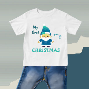 T-shirt Pour Bébé Funny Père Noël