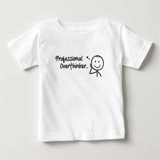 T-shirt Pour Bébé Funny Professional Overthinker (Devant)