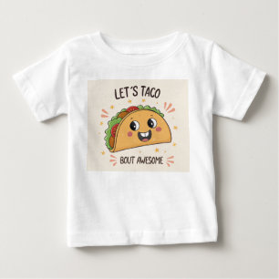 T-shirt Pour Bébé Funny Pun de nourriture Taco