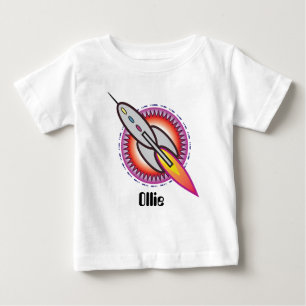 T-shirt Pour Bébé Fusée spatiale vers l'infini et au-delà