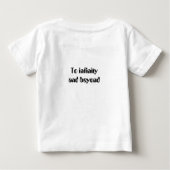 T-shirt Pour Bébé Fusée spatiale vers l'infini et au-delà (Dos)