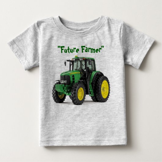 T-shirt Pour Bébé Futur bébé fermier (Devant)