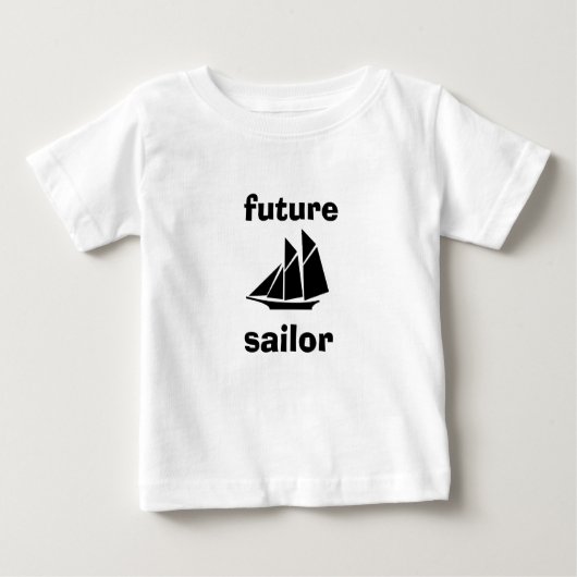 T-shirt Pour Bébé Futur bébé T de marin (Devant)