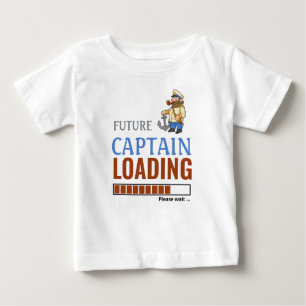 T-shirt Pour Bébé Futur Capitaine Chargement mignon drôle garçon per