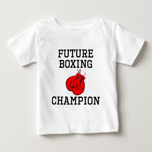 T-shirt Pour Bébé Futur champion de boxe (Devant)