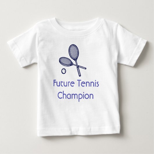 T-shirt Pour Bébé Futur champion de tennis (Devant)