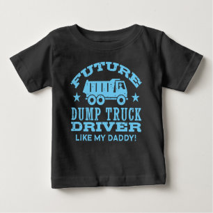 T-shirt Pour Bébé Futur Chauffeur De Camion De Sauts Comme Mon Père
