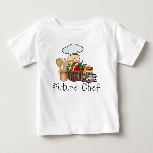 T-shirt Pour Bébé Futur Chef (Devant)