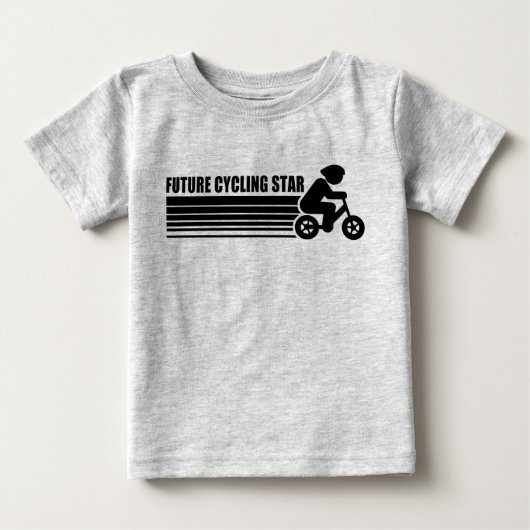 T-shirt Pour Bébé Futur Cycliste (Devant)