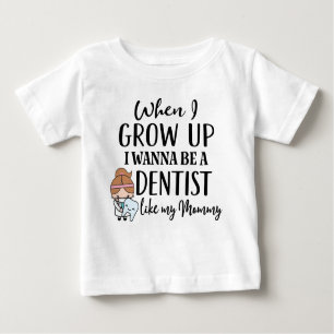 T-shirt Pour Bébé Futur dentiste comme ma mère