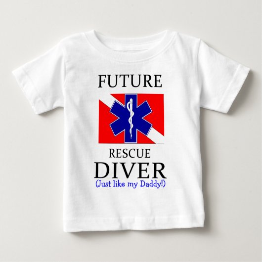 T-shirt Pour Bébé futur diver_daddy (Devant)