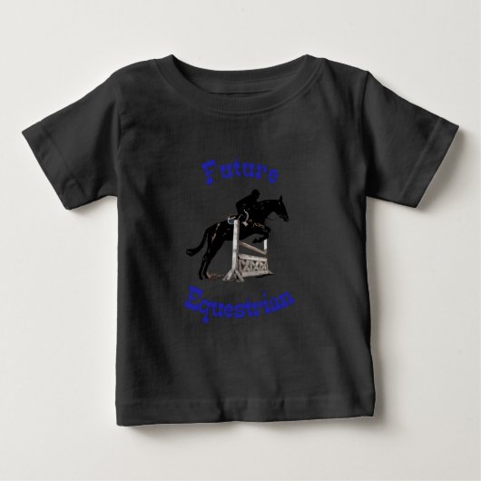 T-shirt Pour Bébé Futur enfant équestre (Devant)