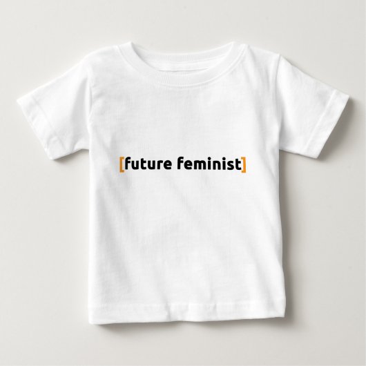 T-shirt Pour Bébé [futur féministe] (Devant)