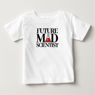 T-shirt Pour Bébé Futur Funny Mad Scientifique avec bécher de chimie