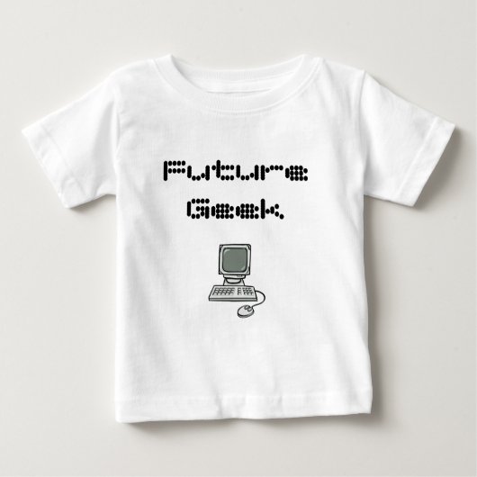 T-shirt Pour Bébé Futur geek (Devant)