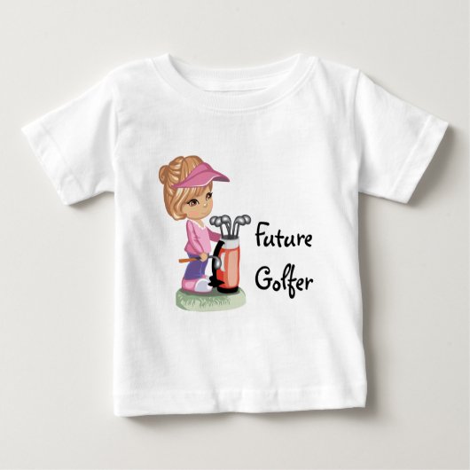 T-shirt Pour Bébé Futur Golfeur (Devant)