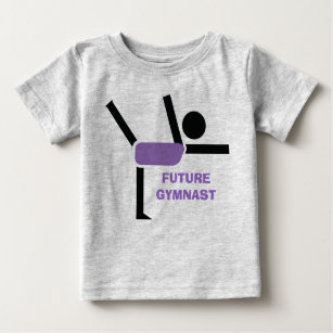 T-shirt Pour Bébé Futur gymnaste, artiste de gymnastique sur mesure