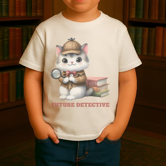 T-shirt Pour Bébé Futur inspecteur Kitten