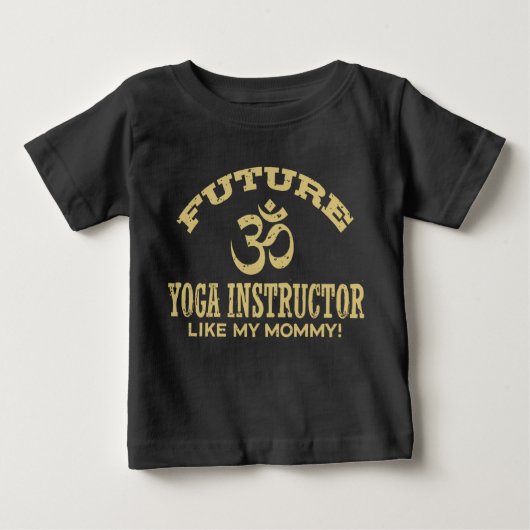 T-shirt Pour Bébé futur instructeur de yoga (Devant)