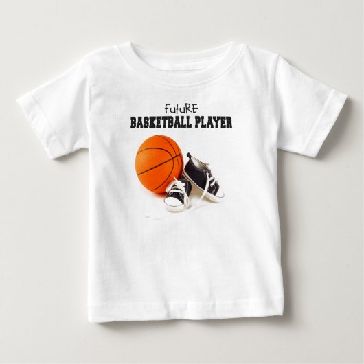 T-shirt Pour Bébé Futur joueur de basket (Devant)