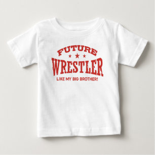 T-shirt Pour Bébé Futur Lutteur Comme Mon Grand Frère