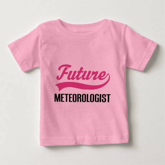 T-shirt Pour Bébé Futur météorologiste (Devant)