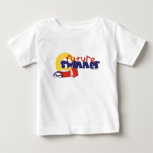 T-shirt Pour Bébé Futur nageur (Devant)