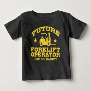 T-shirt Pour Bébé Futur Opérateur De Remorquage Comme Mon Papa