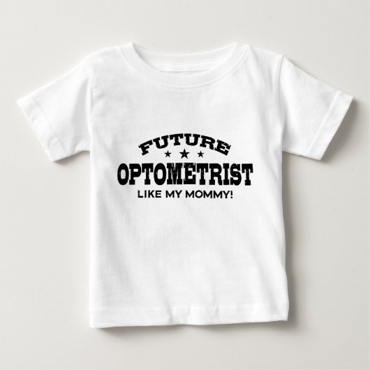 T-shirt Pour Bébé Futur Optométriste Comme Ma Maman (Devant)