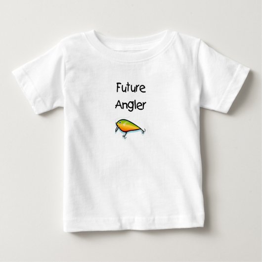 T-shirt Pour Bébé Futur pêcheur à  la ligne (Devant)