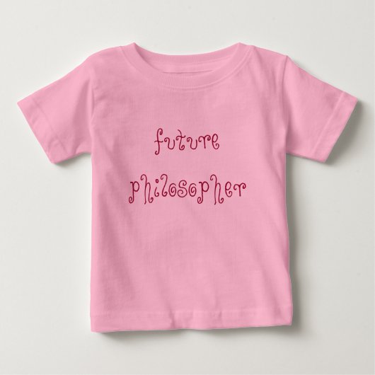T-shirt Pour Bébé futur philosophe (Devant)