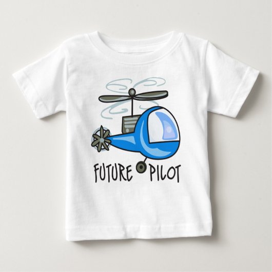 T-shirt Pour Bébé Futur pilote (Devant)