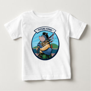 T-shirt Pour Bébé Futur Piper Bagpipe Player Pipe Band