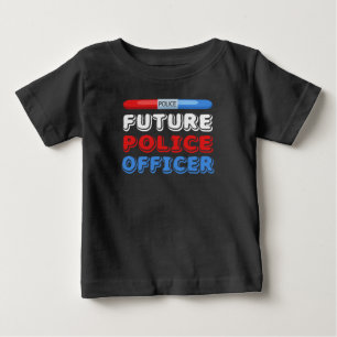 T-shirt Pour Bébé Futur policier T-shirt bébé
