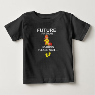 T-shirt Pour Bébé Futur pompier chargement Veuillez patienter...,Cad