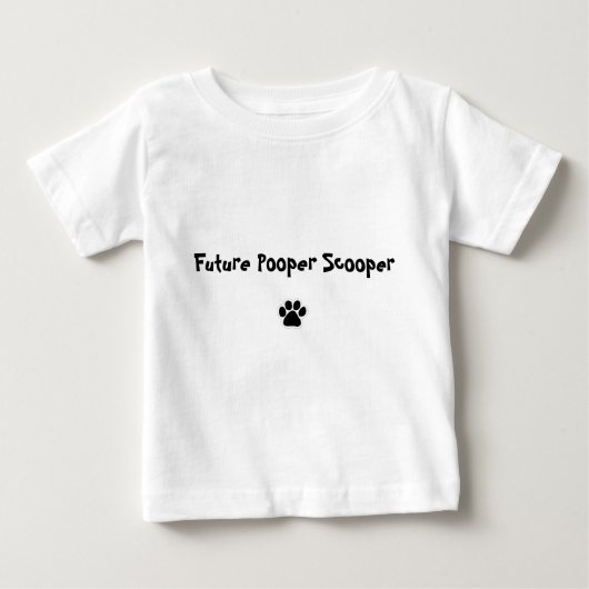 T-shirt Pour Bébé Futur Pooper Scooper (Devant)
