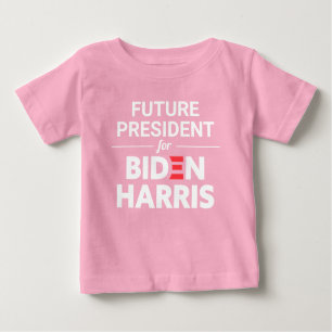 T-shirt Pour Bébé Futur Président de Biden Harris Texte personnalisé