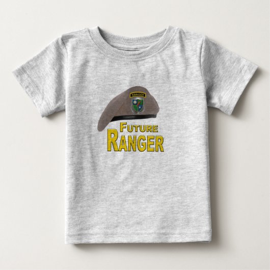T-shirt Pour Bébé Futur Ranger Adorablement Mignon Béret (Devant)