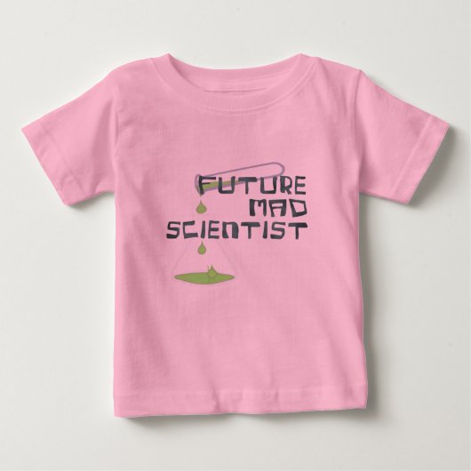 T-shirt Pour Bébé Futur scientifique (Devant)