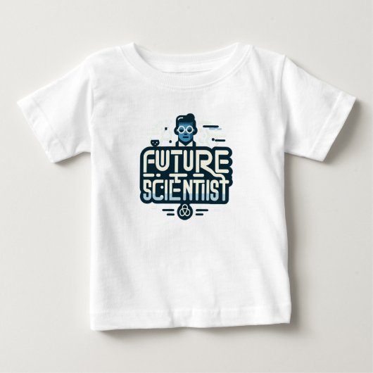 T-shirt Pour Bébé futur scientifique bébé (Devant)
