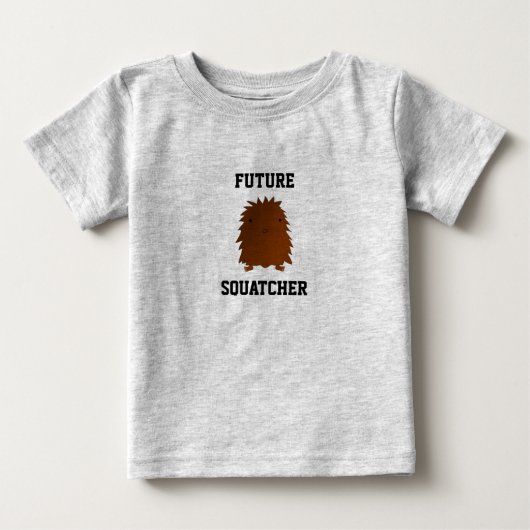 T-shirt Pour Bébé Futur squatter bébé bigfoot (Devant)