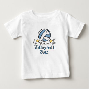 T-shirt Pour Bébé Futur T-shirt de bébé d'étoile de volleyball