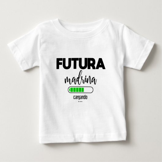 T-shirt Pour Bébé Futura madrina cargando (Devant)