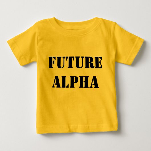 T-SHIRT POUR BÉBÉ FUTURE ALPHA CHEMISE (Devant)