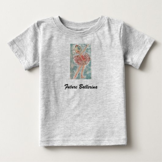 T-shirt Pour Bébé Future Ballerina (Devant)